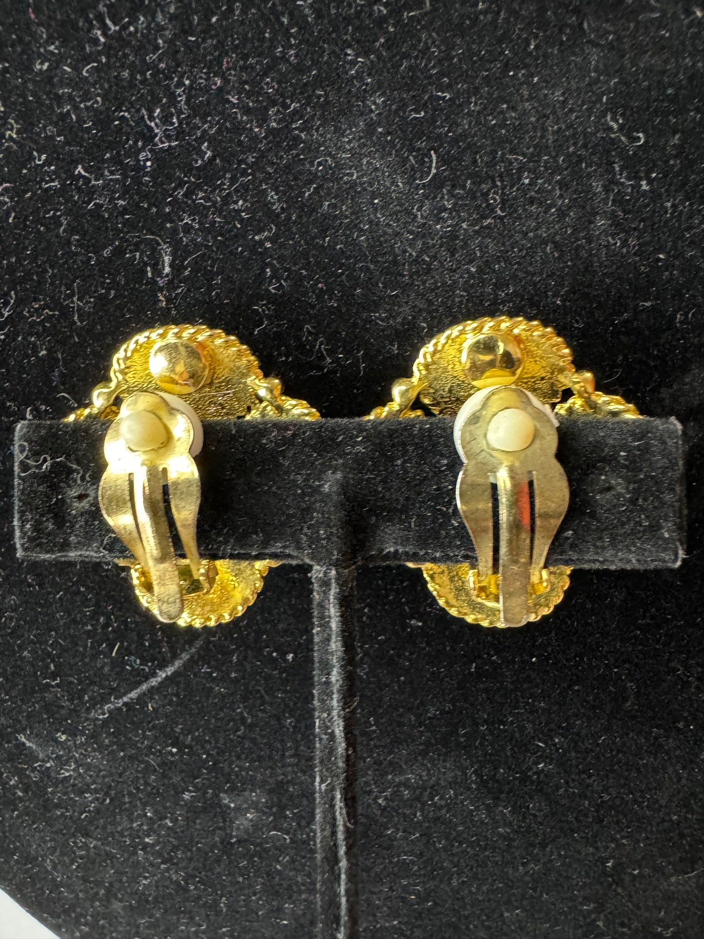 Vtg Jeweled Earrings