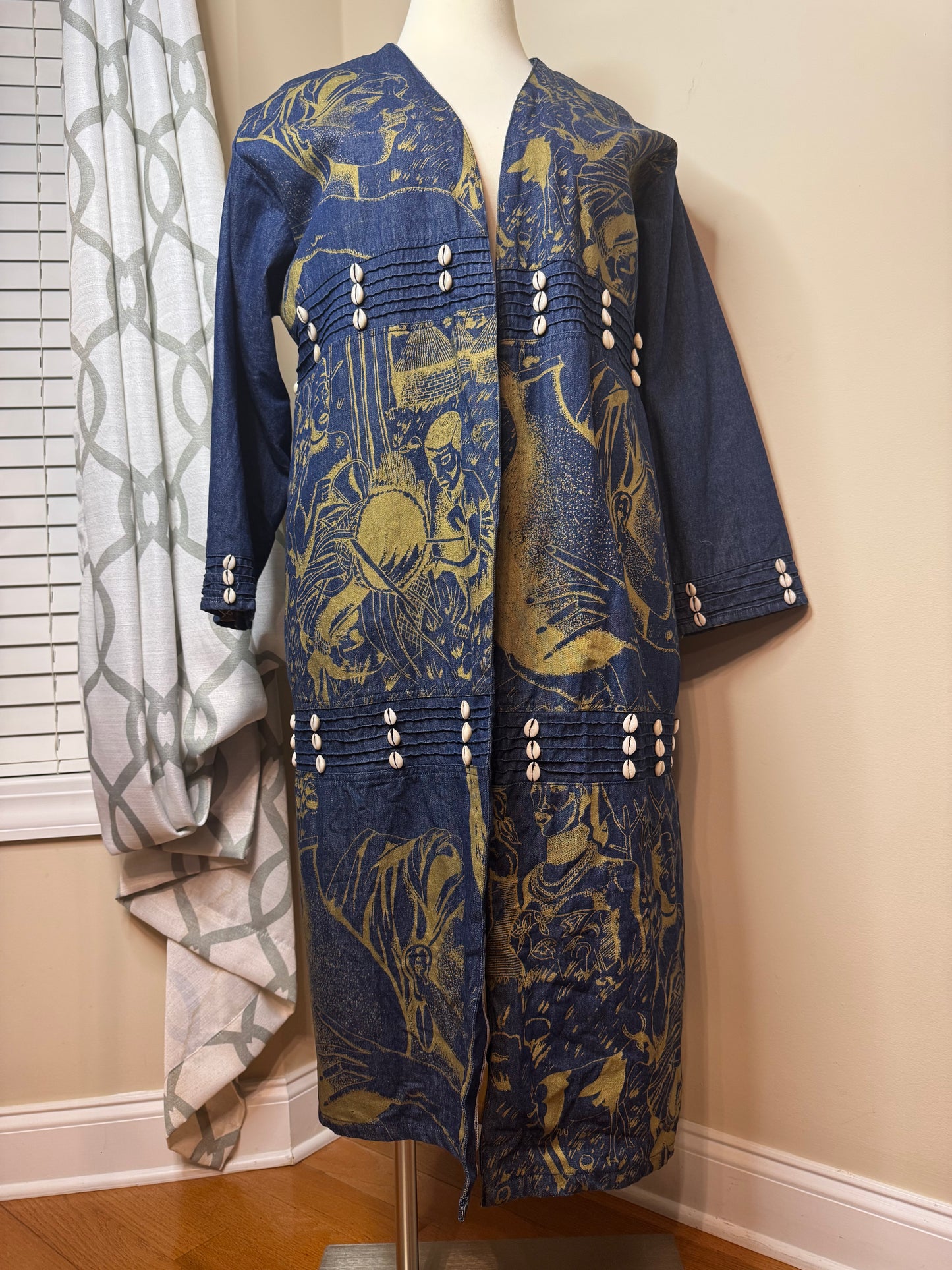 Molato Open Denim Duster with Shells