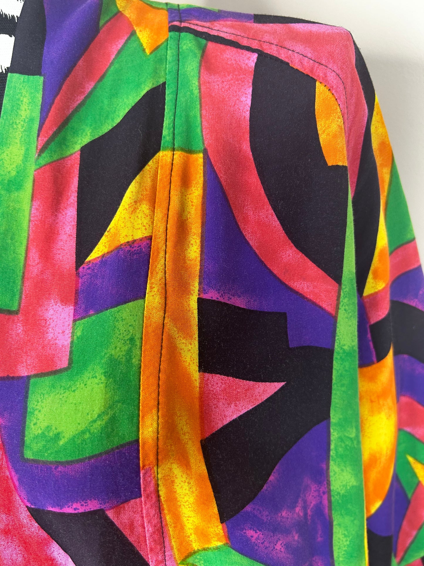 Vintage Dori Abstract Print Open Duster