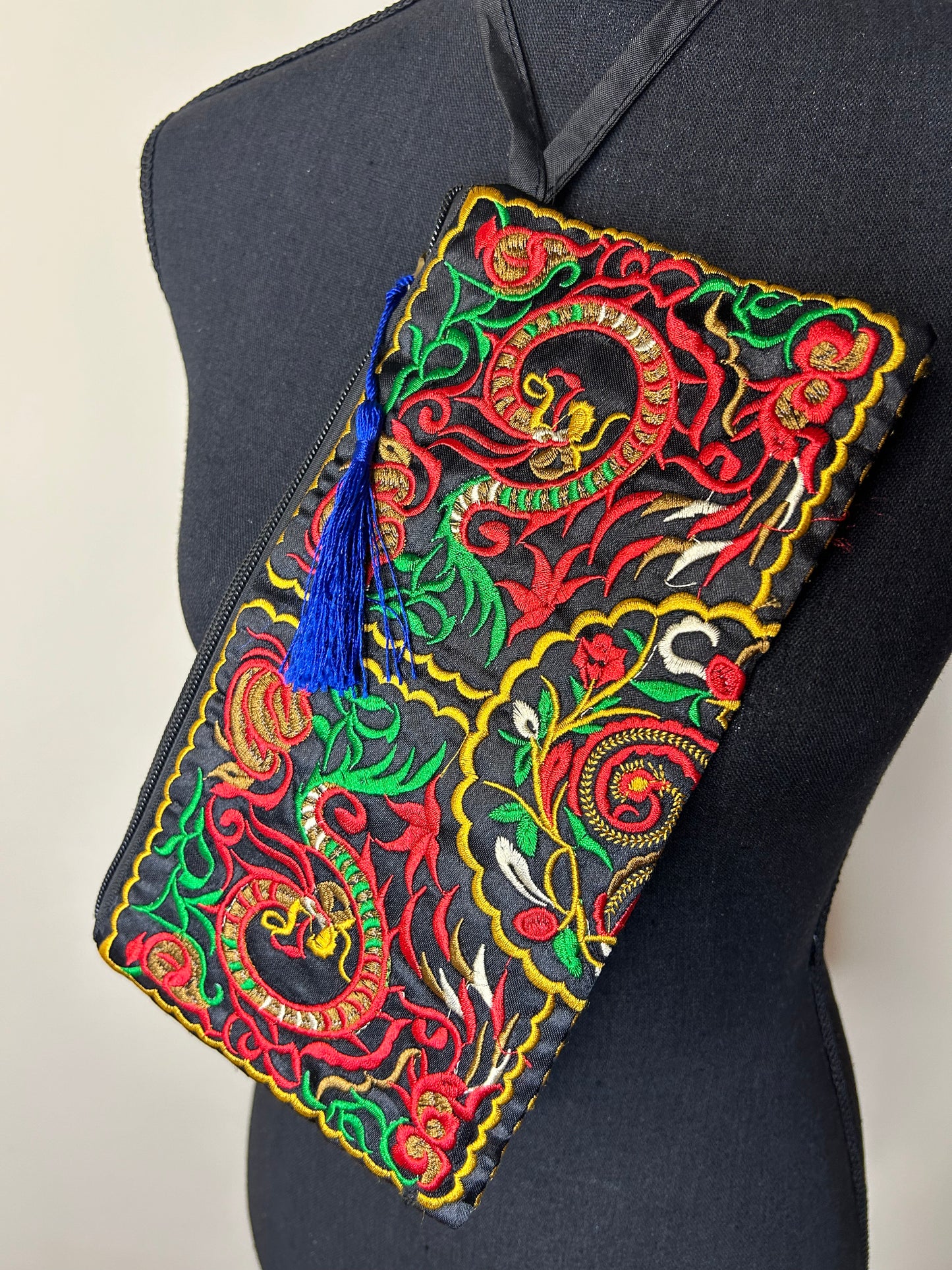 Embroidered Clutch