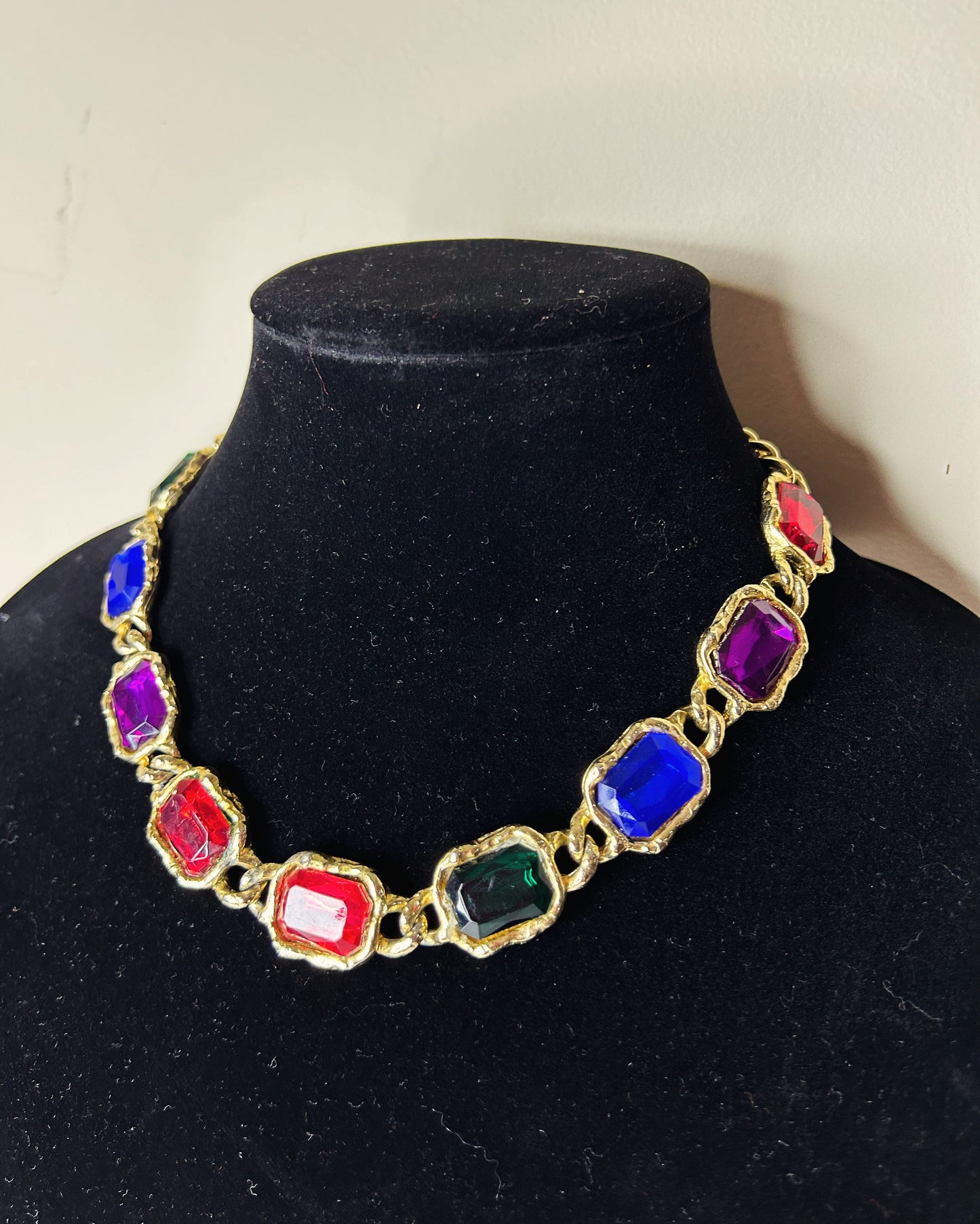 1980's Mogul Rhinestone Necklace