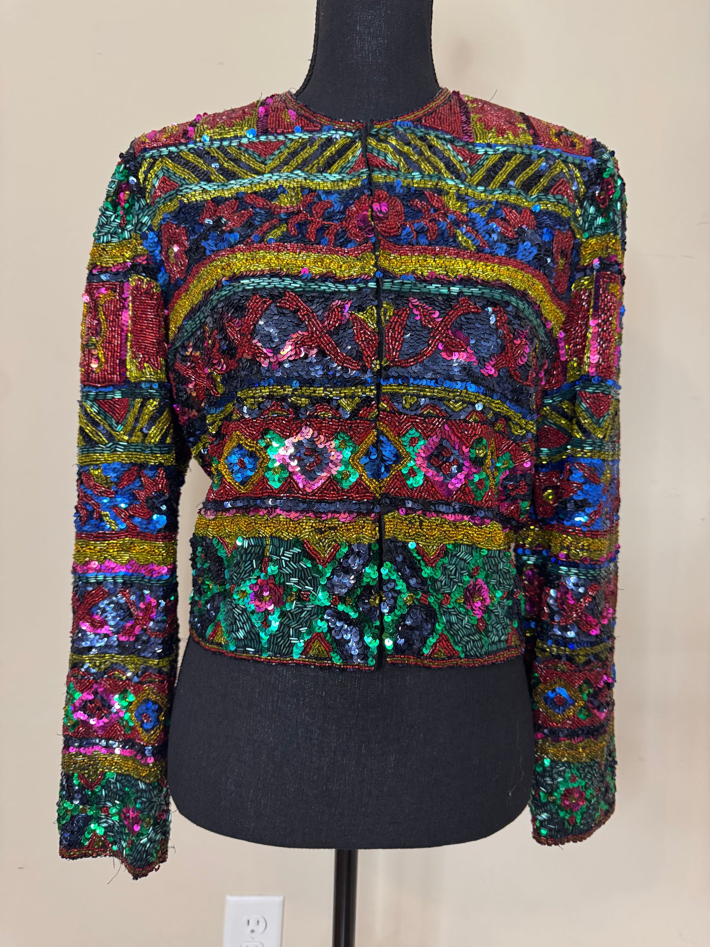 Black Tie Oleg Cassini Sequin Blazer
