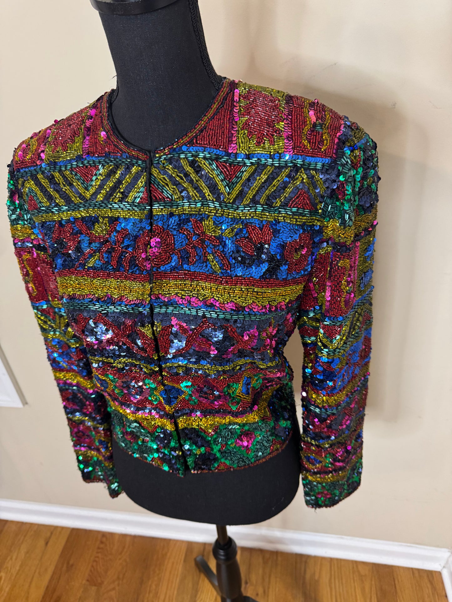 Black Tie Oleg Cassini Sequin Blazer
