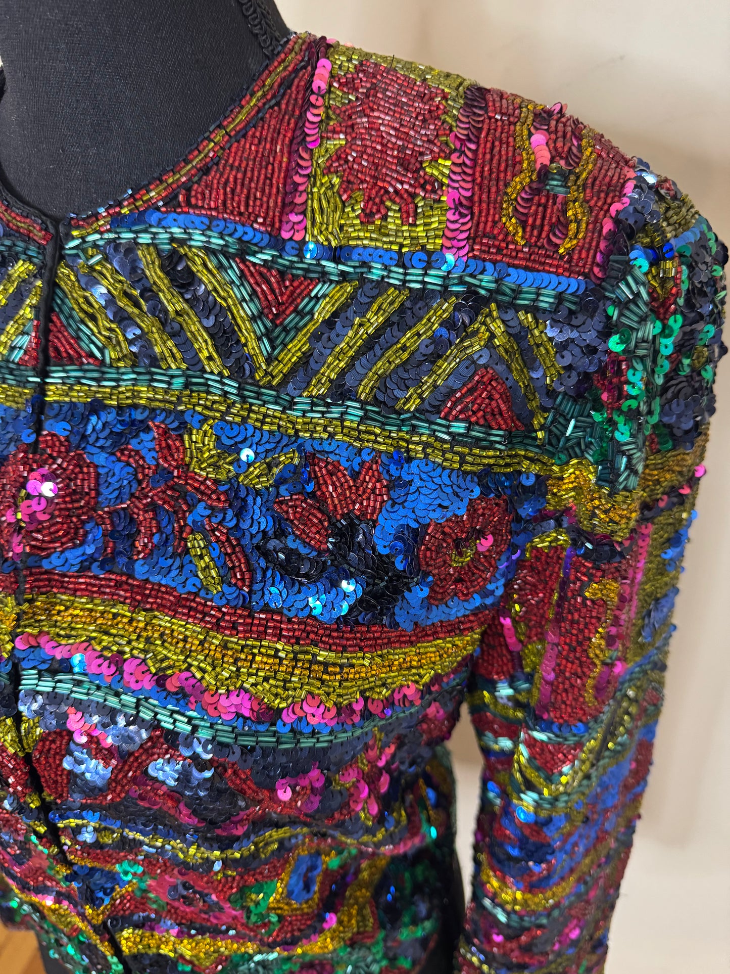 Black Tie Oleg Cassini Sequin Blazer