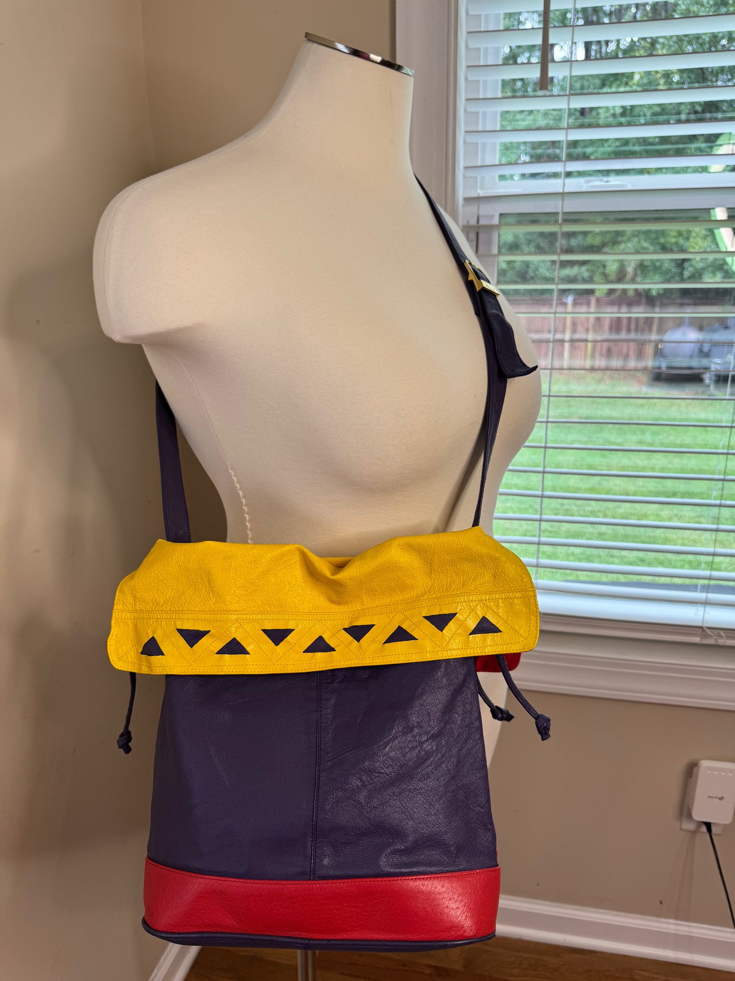 LaCovina Vtg Colorblock Purse NWOT