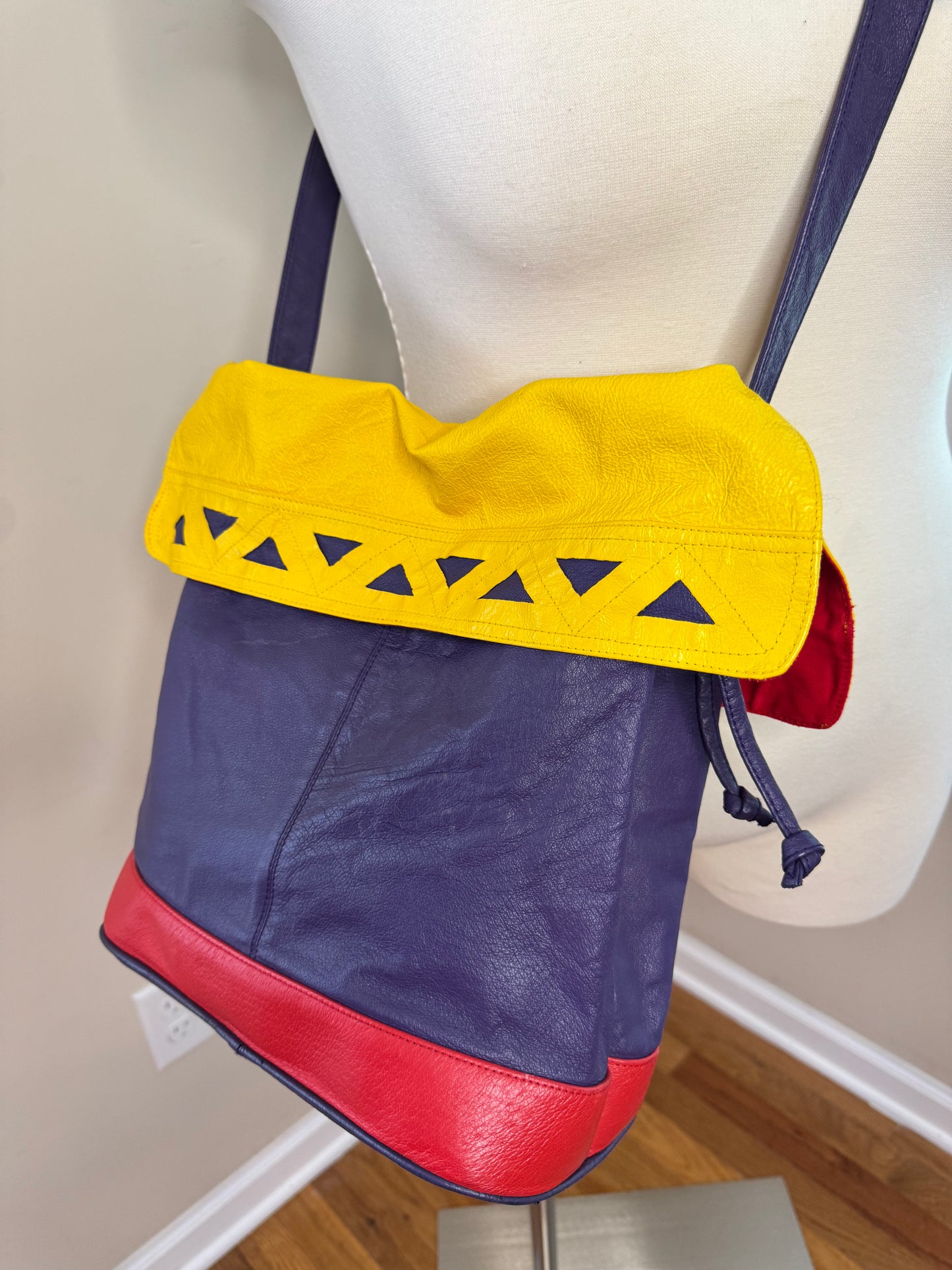 LaCovina Vtg Colorblock Purse NWOT