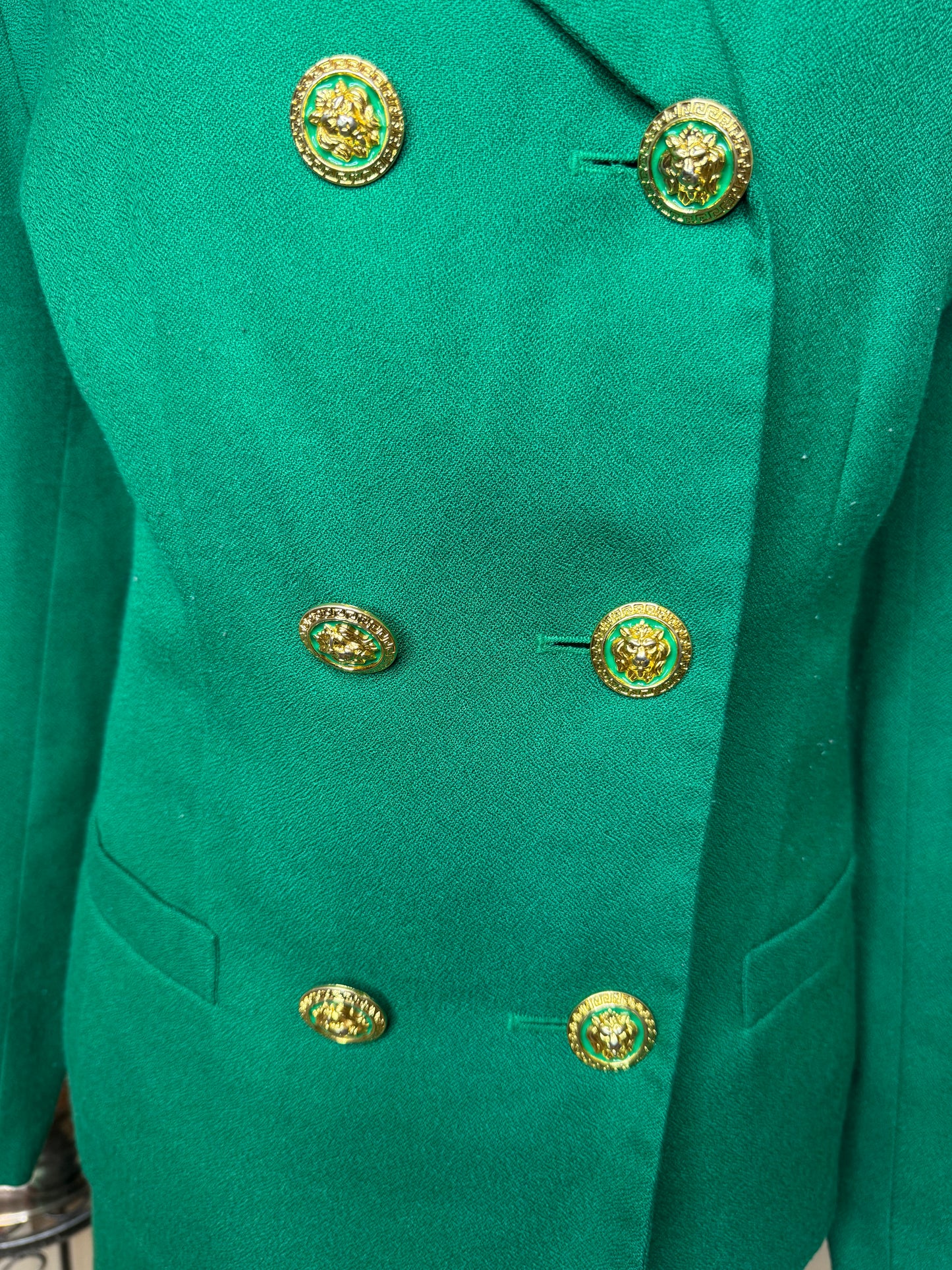 Vintage Morgan and Miller Lionhead Blazer and Skirt Set