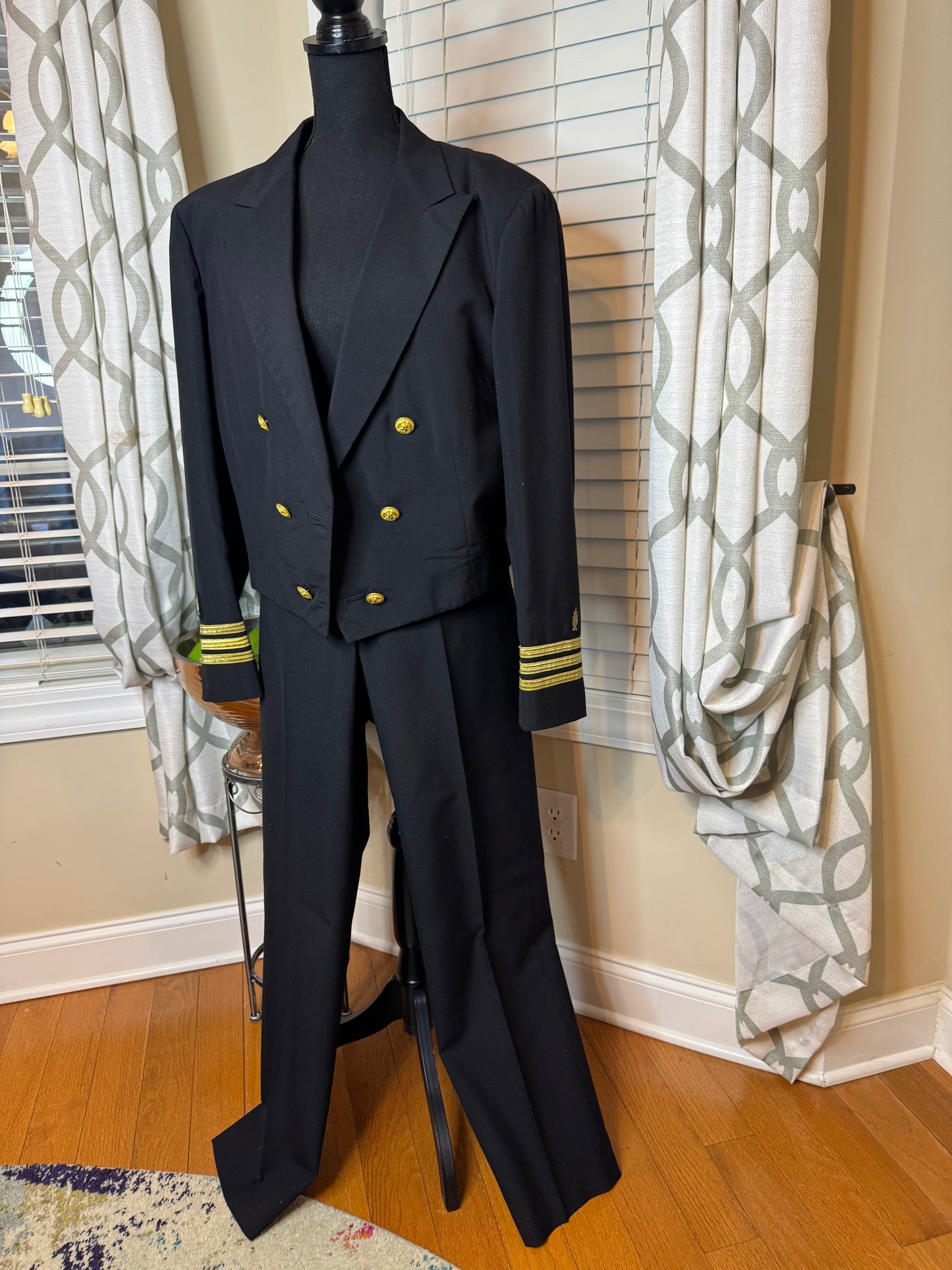 Davis Clothing Co. 2-Piece Military Blazer Pant Set