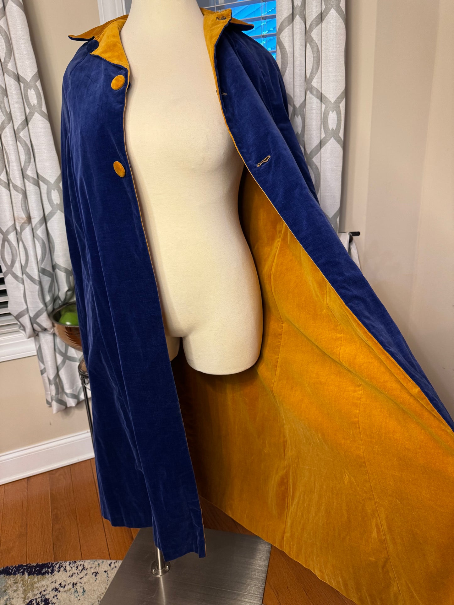 Handmade Reversible Vintage Cape Cloak