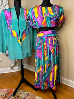 Vintage City Girl 3-Piece Skirt Set