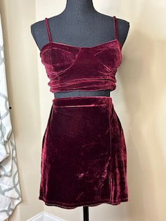 Haley & June Velvet 2-Piece Tank Set