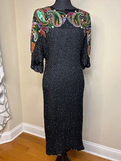 Vtg Stenay Plus Size Sequin Dress