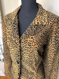 Giorgio Fiorlini Animal Print Blazer/Duster