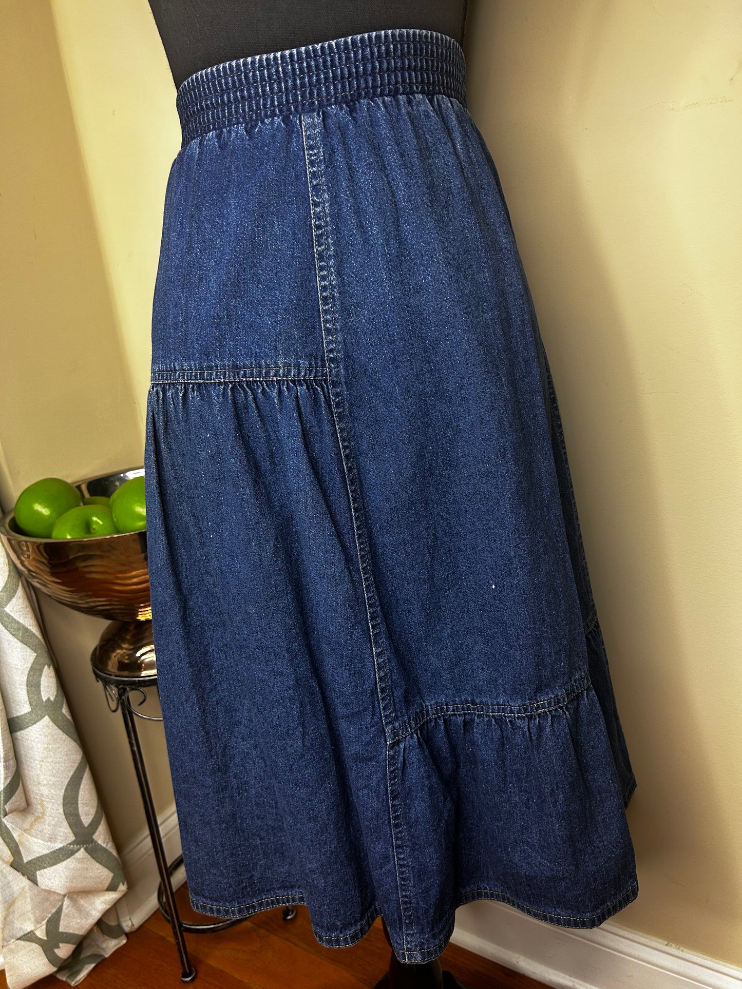 Vtg Sasson Denim Skirt
