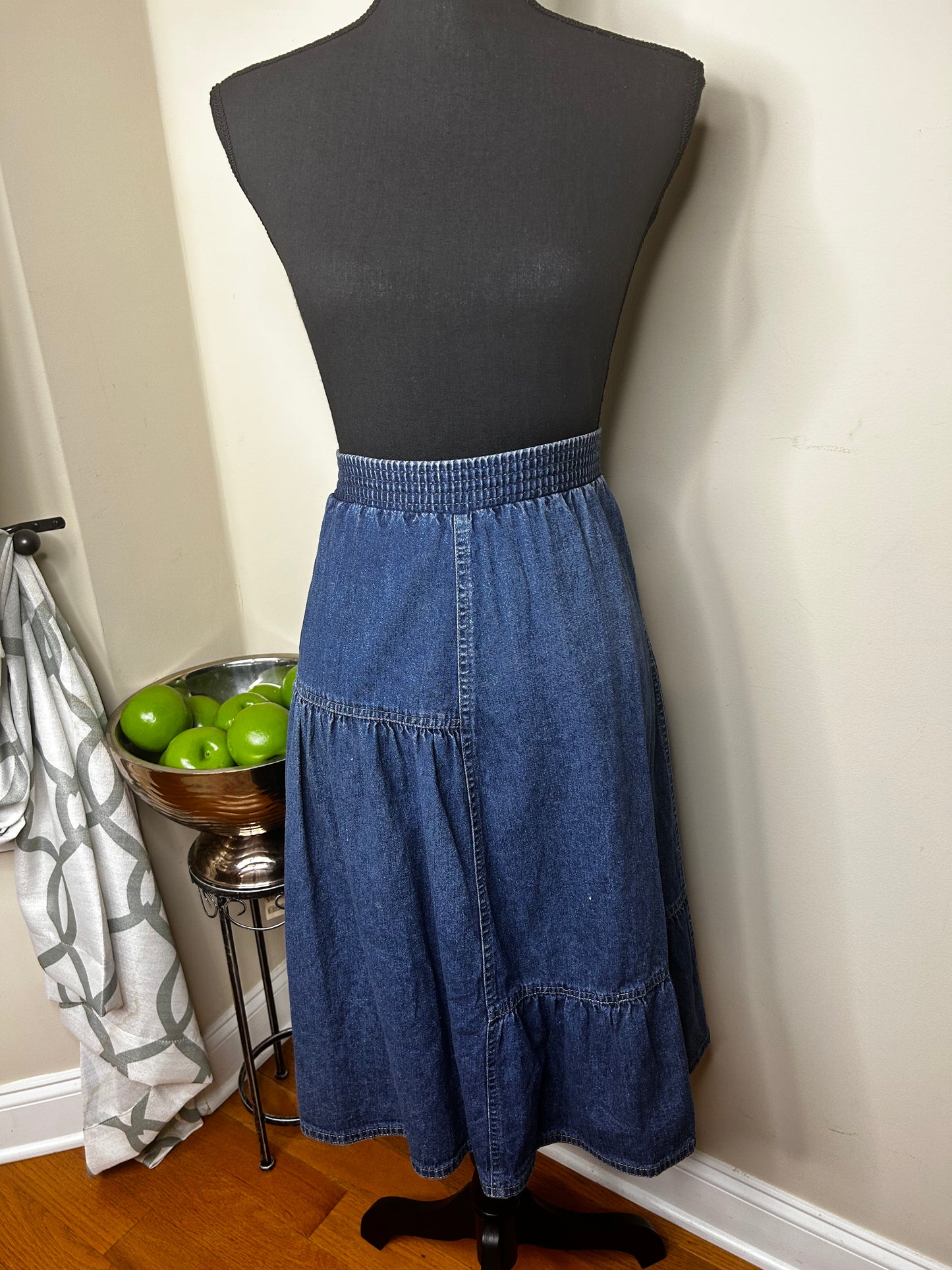 Vtg Sasson Denim Skirt
