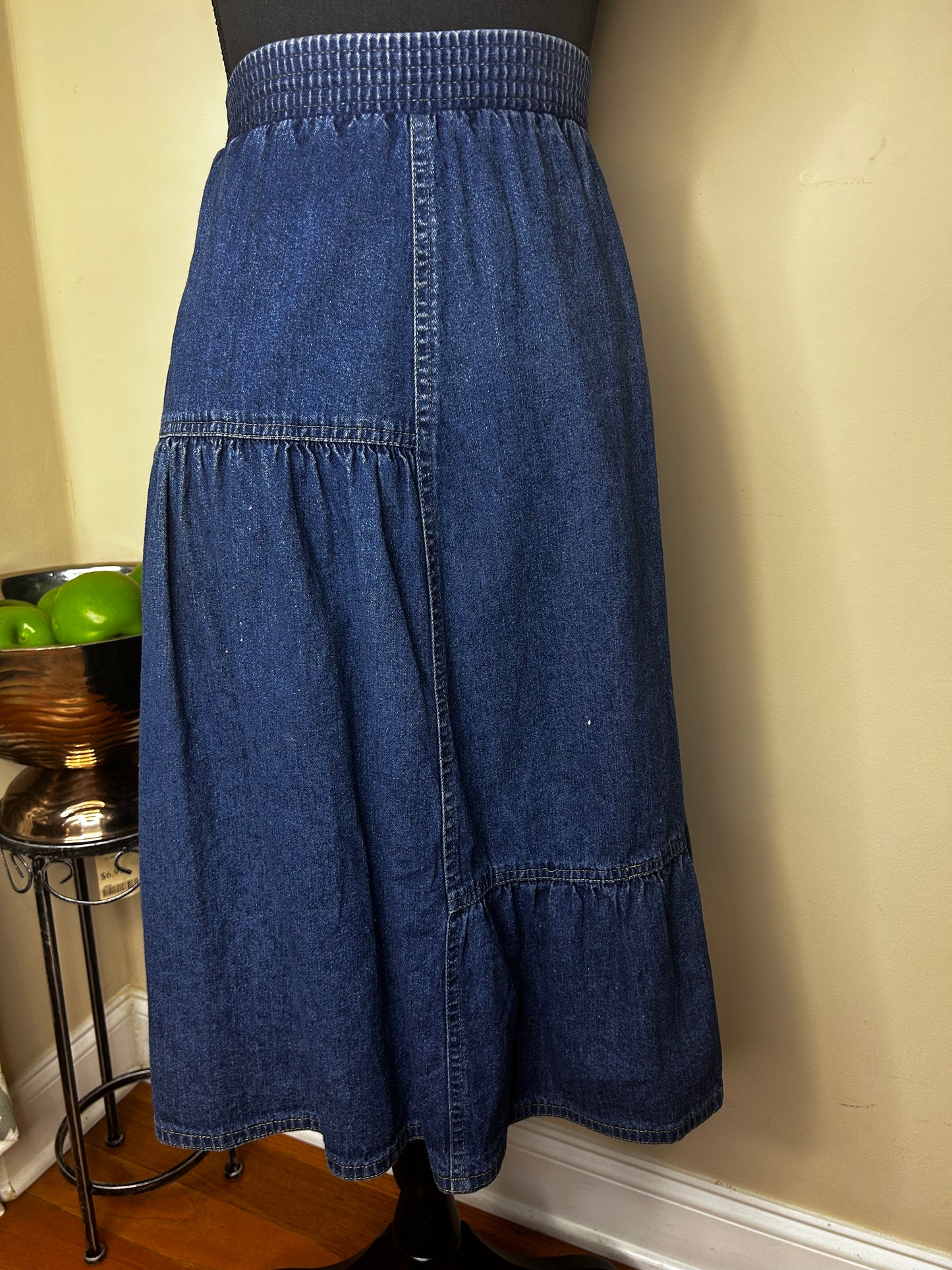 Vtg Sasson Denim Skirt