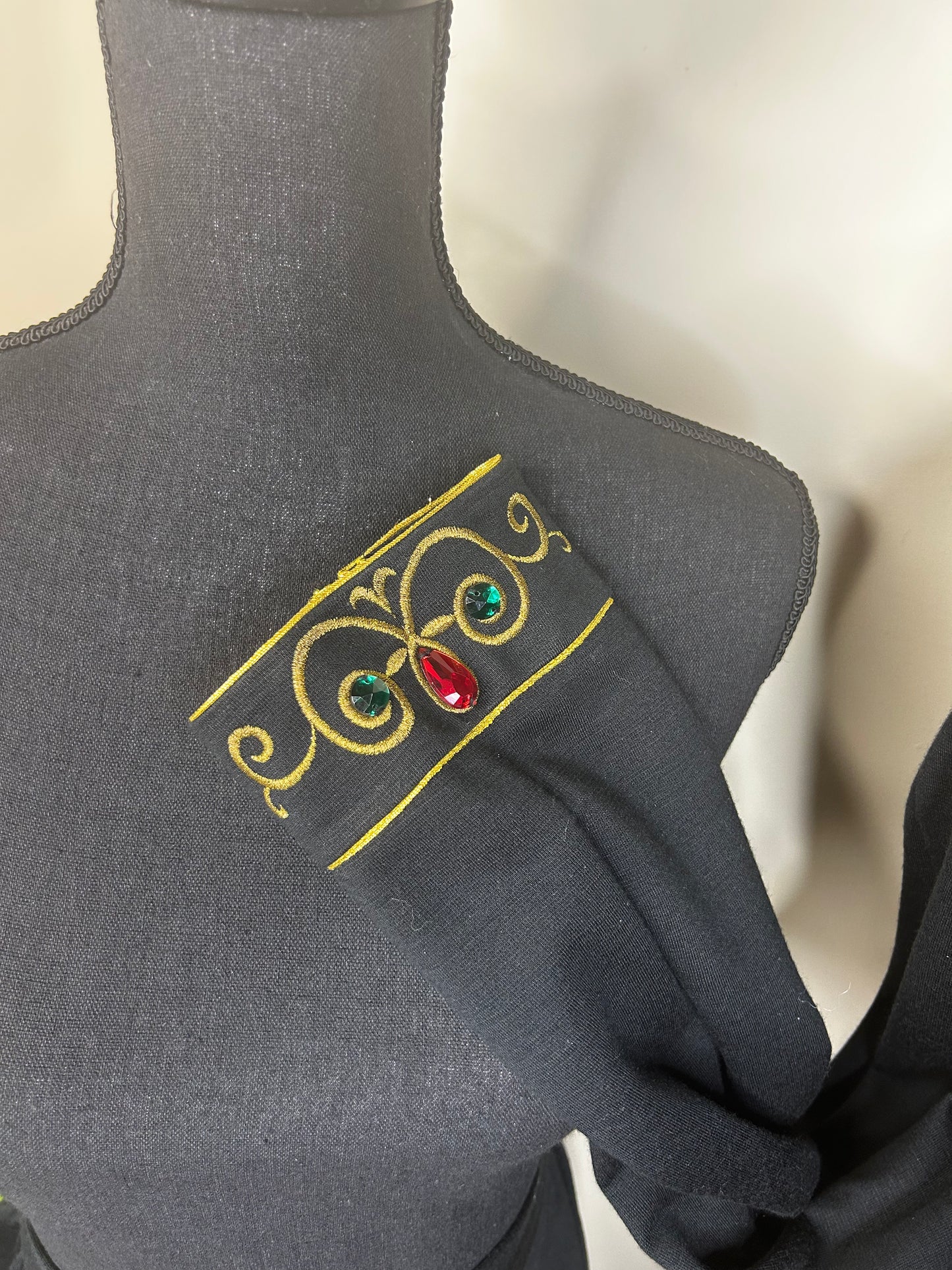 Vtg Andrea Gayle Collections Bejeweled and Embroidered Skirt Set