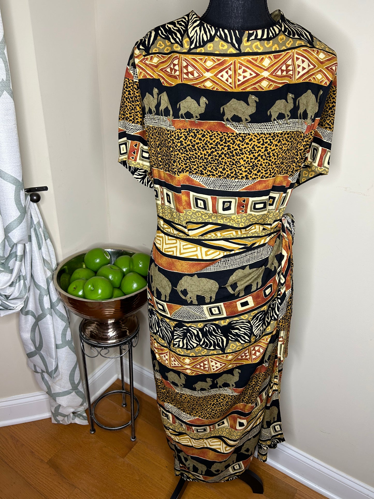 Jessica Howard Safari Print Wrap Dress