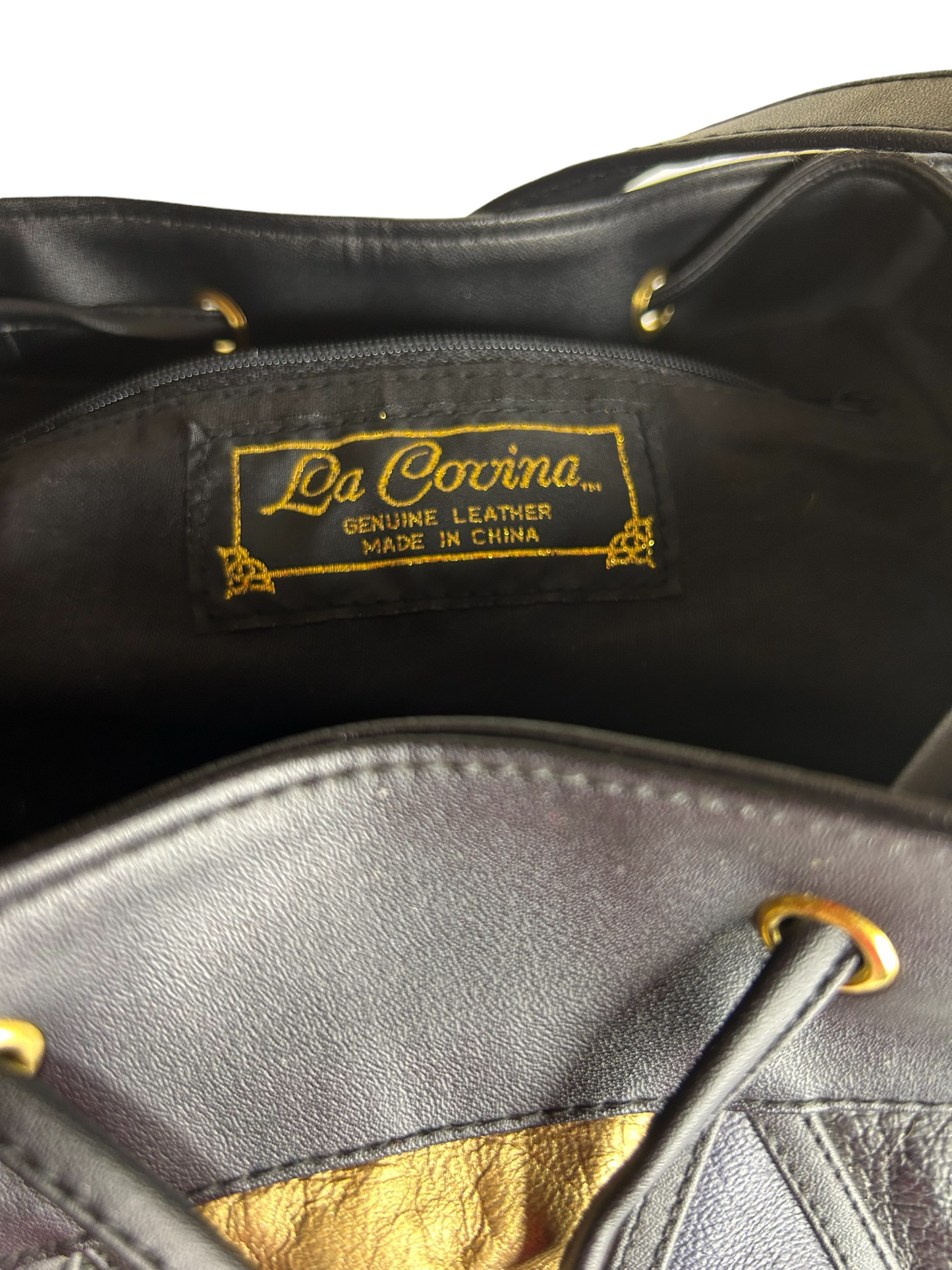 Muted Tones Colorblock Drawstring Bucket Bag