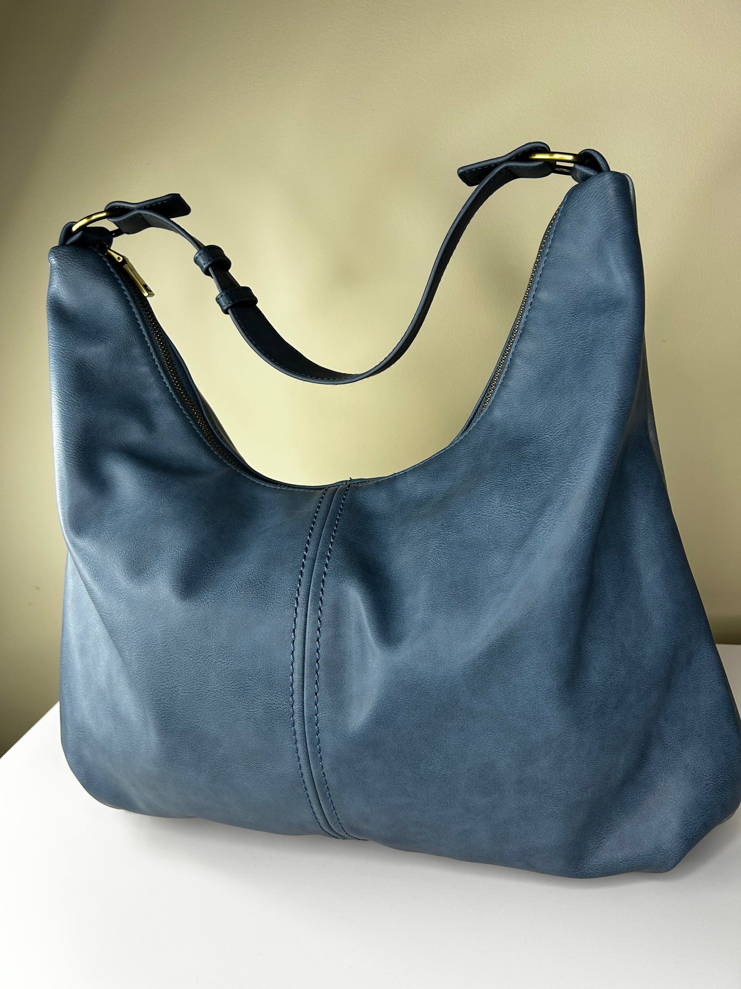 Urban Originals Anthropologie Blue and Tan Purse