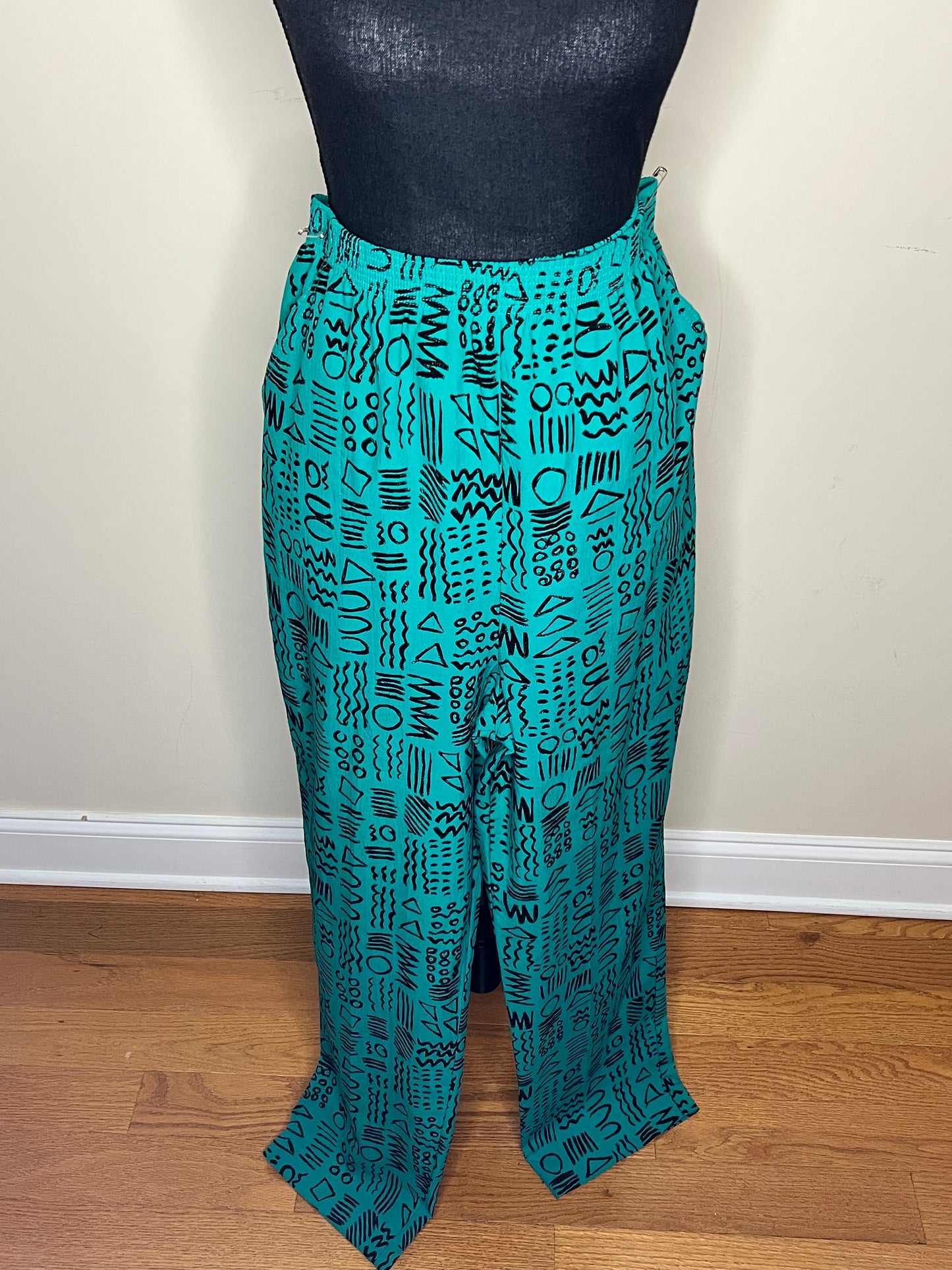 Southern Lady Abstract Print Pants