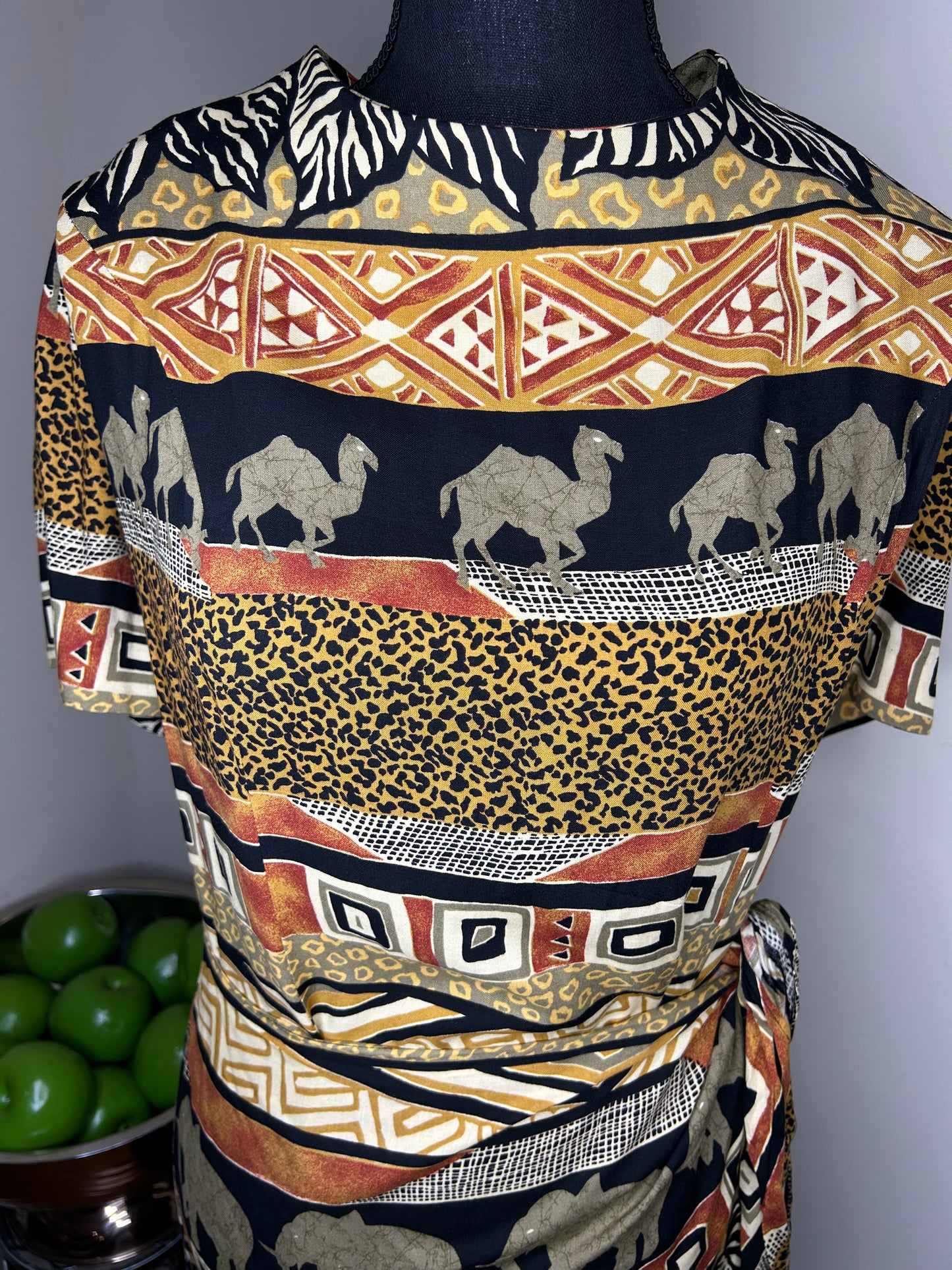 Jessica Howard Safari Print Wrap Dress
