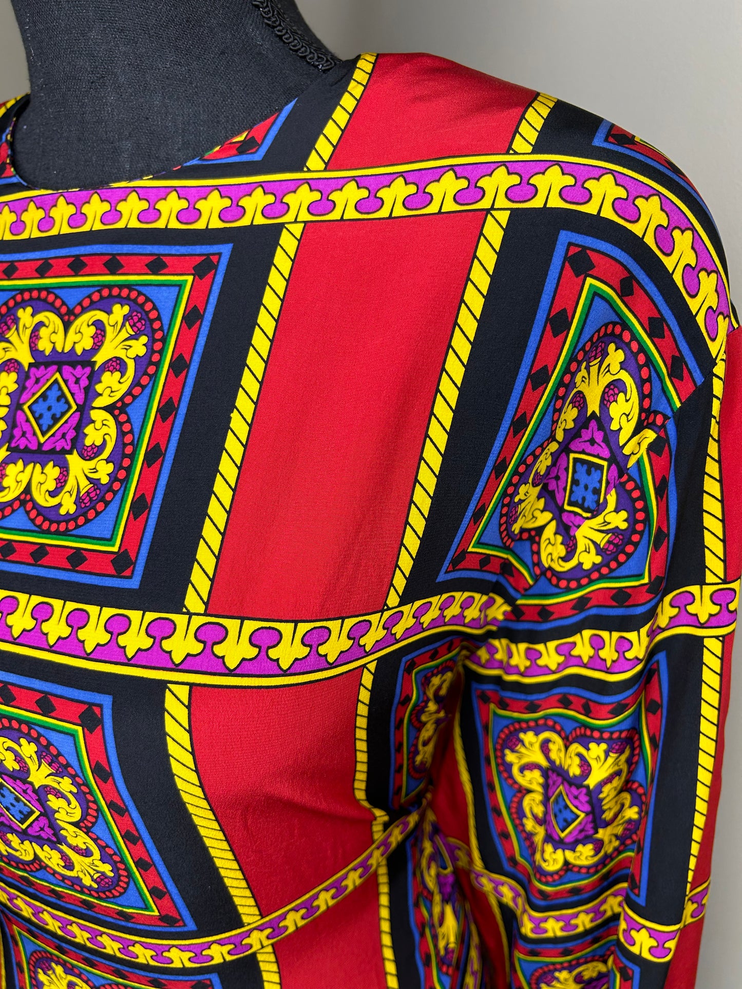 Ellen Tracy Mixed Print Shirt