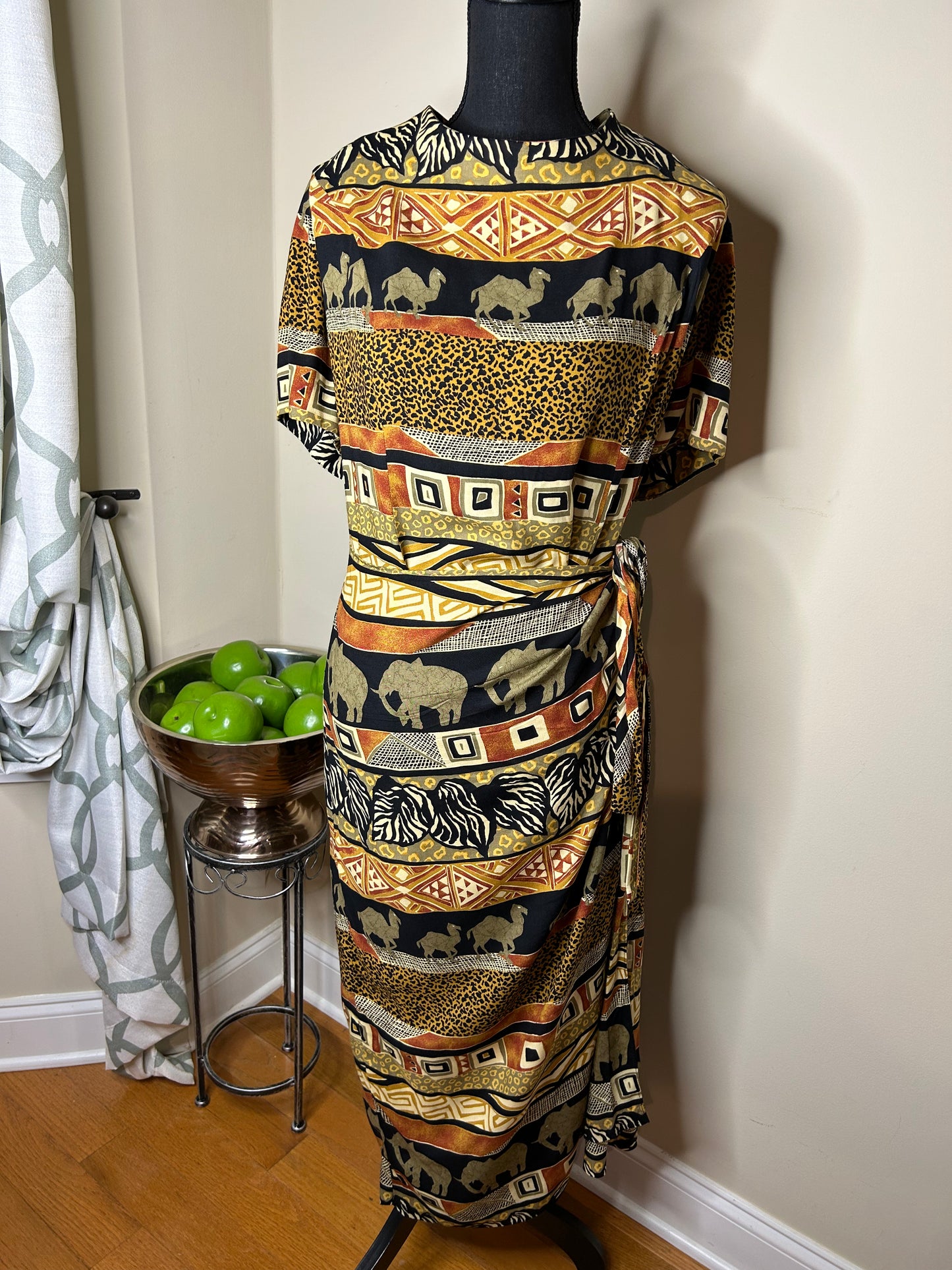 Jessica Howard Safari Print Wrap Dress