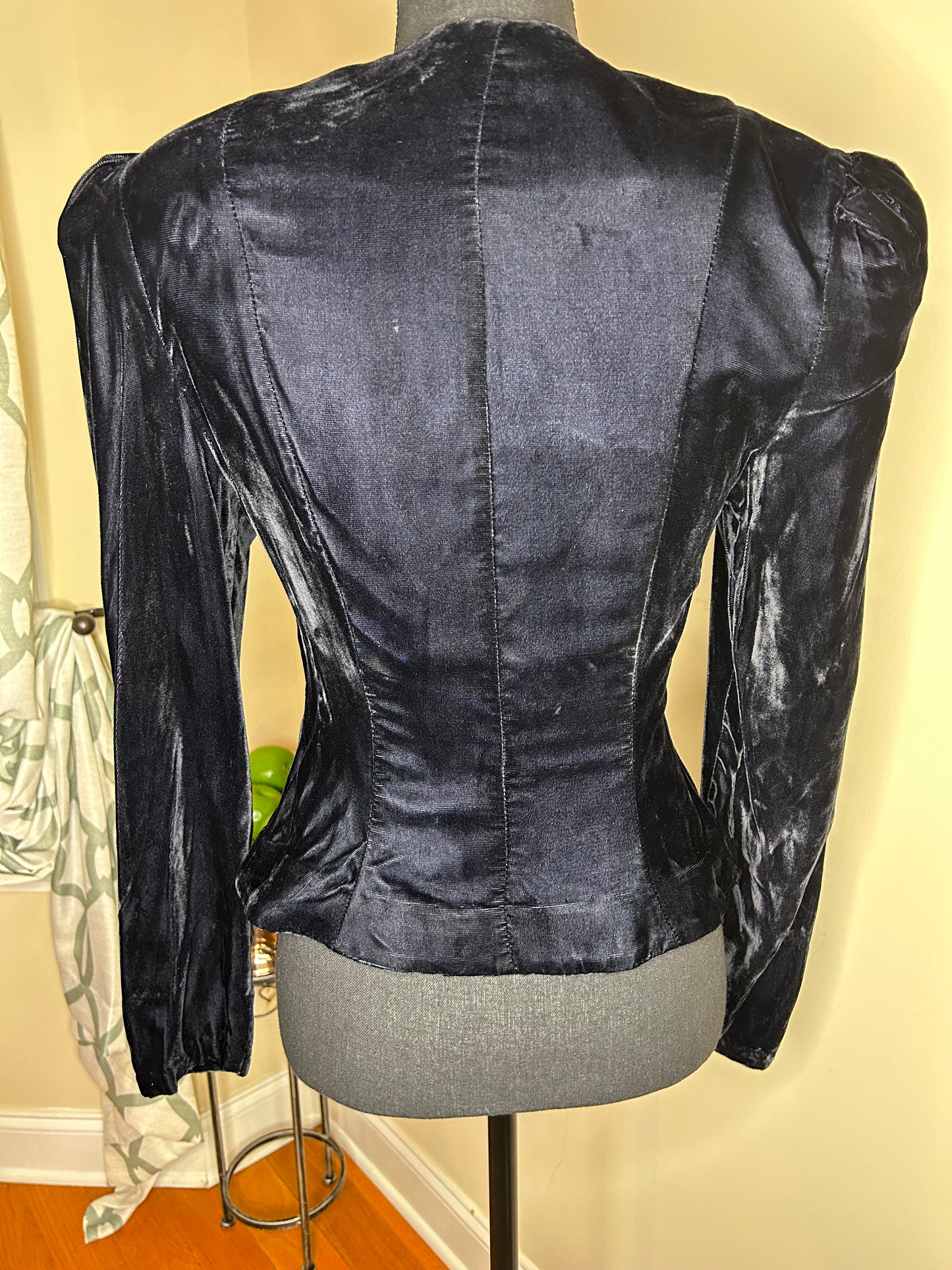 Velvet Embroidered Blazer