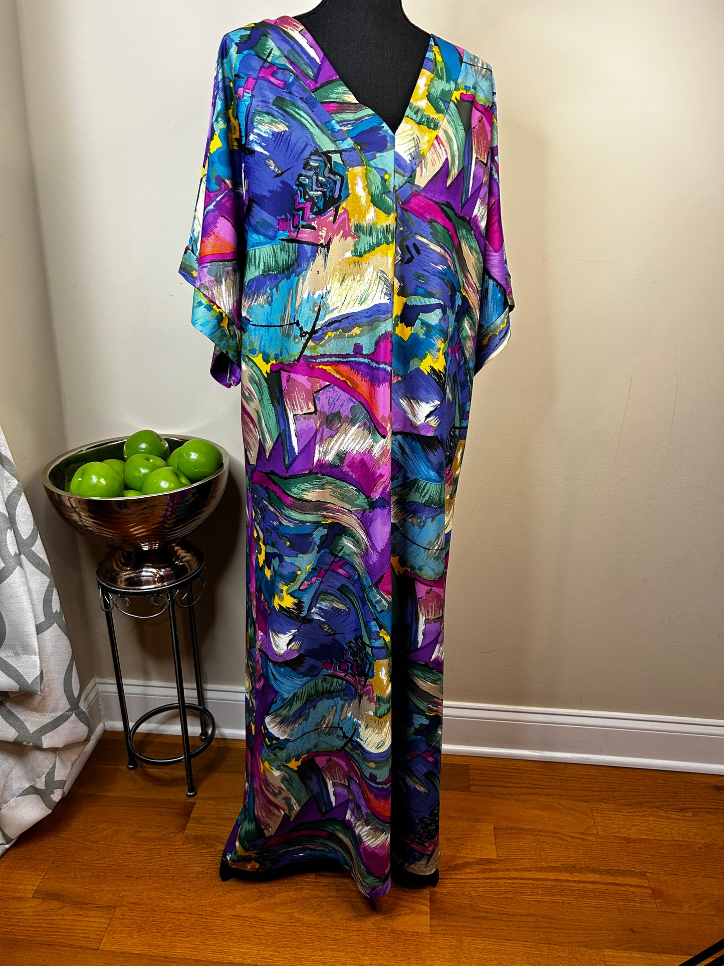 Vtg Granada Abstract Print "Muu Muu"