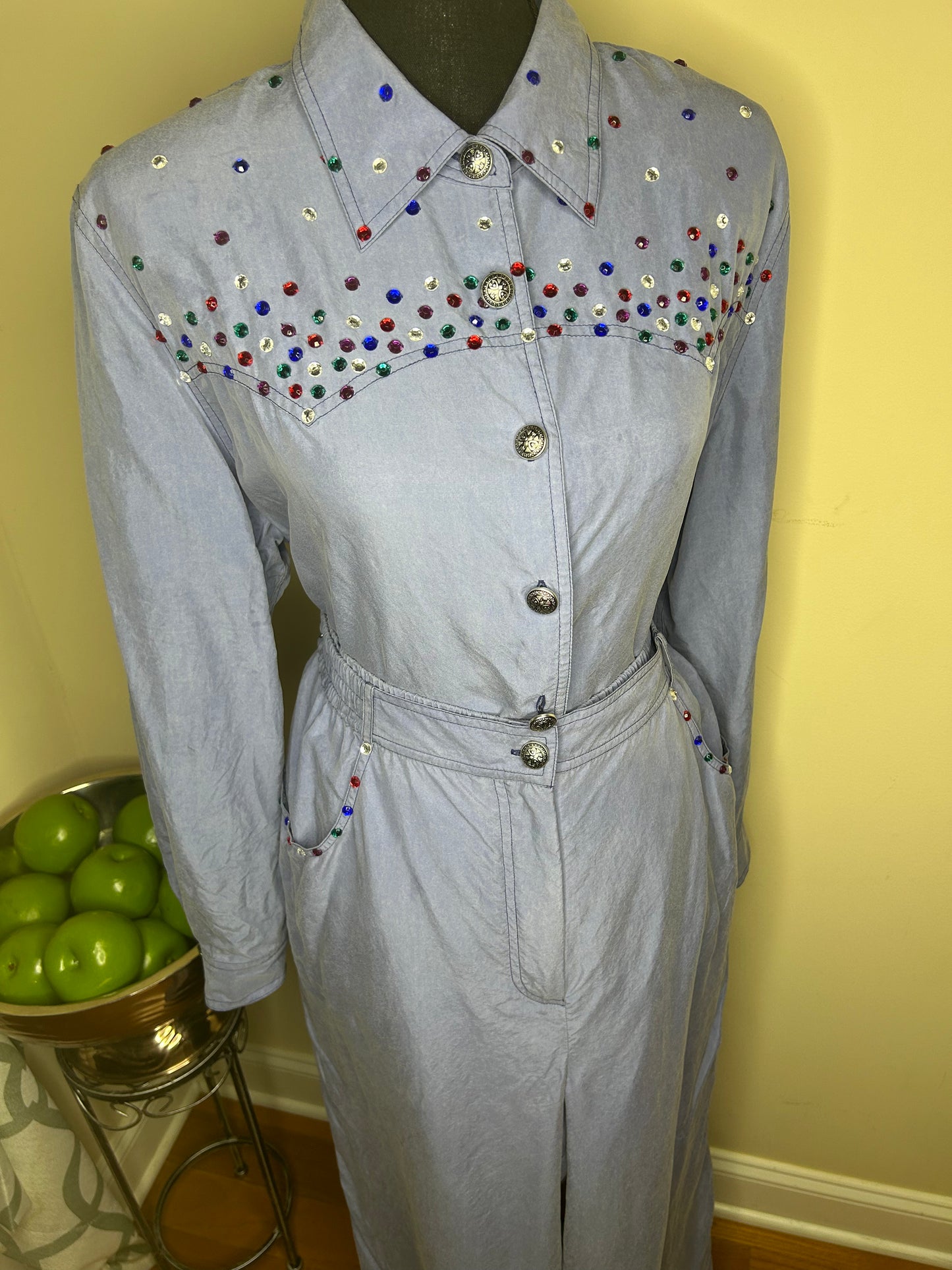 Vintage Diane Gilman Bejeweled 2-Piece Set