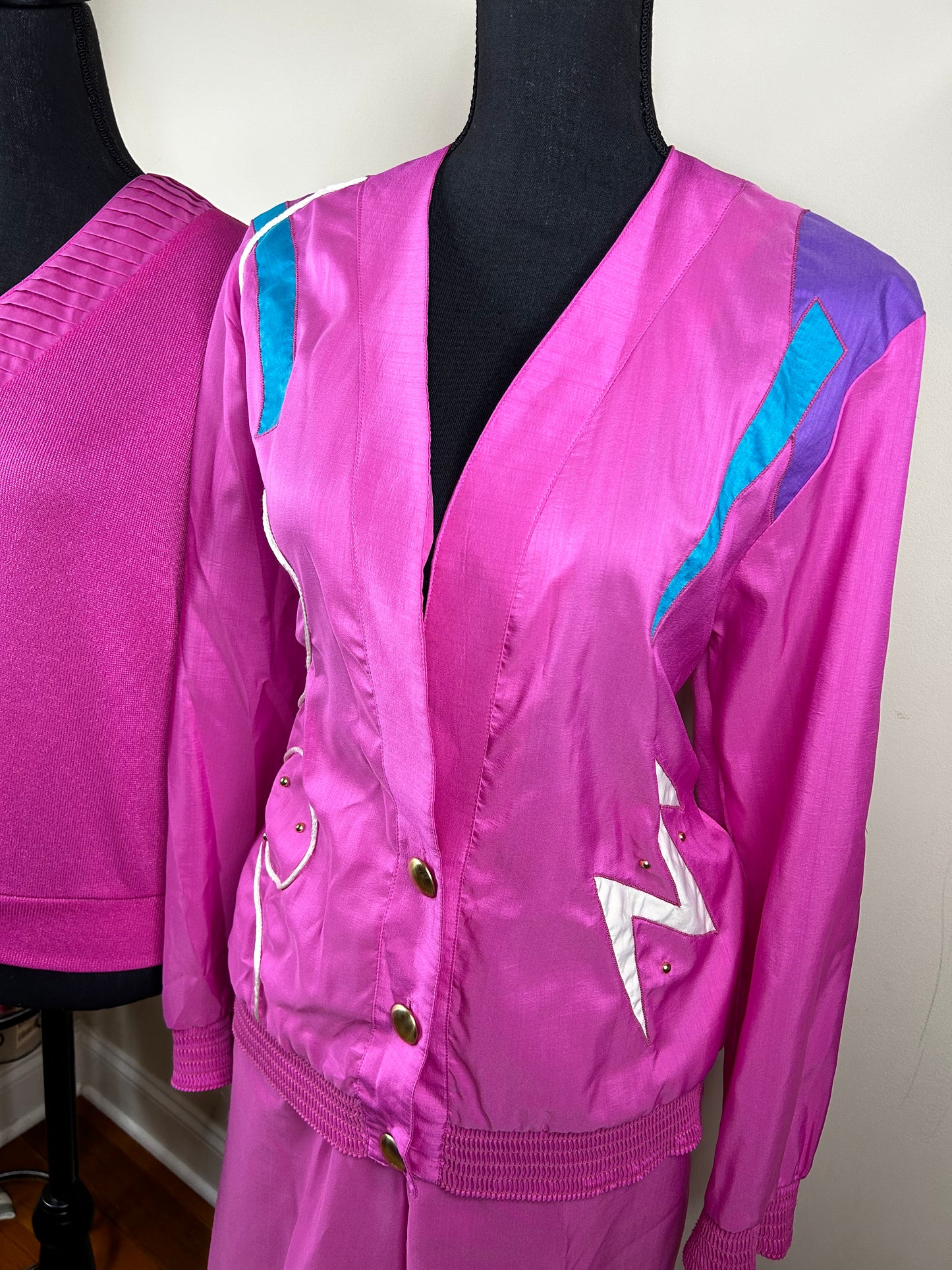 Matches 3-Piece Vintage Pink Pant Set
