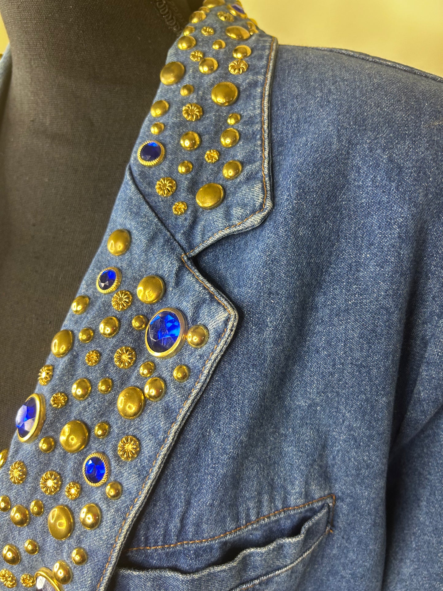 STAMPEDE Bejeweled Denim Blazer
