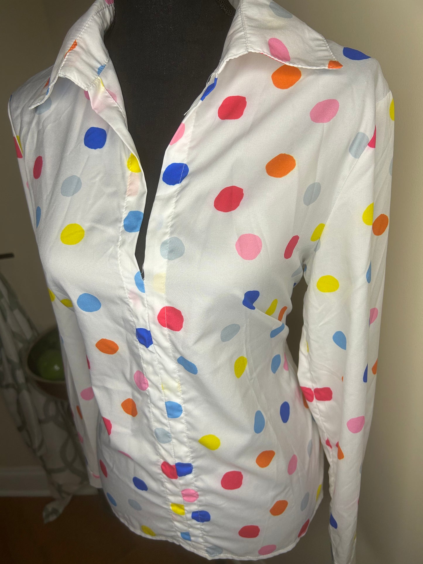 White Polka Dot Shirt