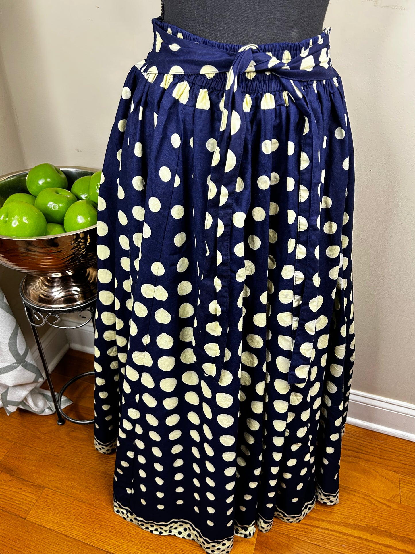 Tie-Waist Maxi Skirt with Matching Headwrap