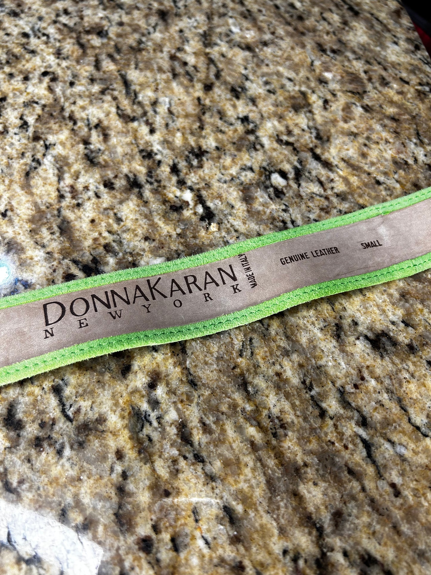 Donna Karan New York Green Suede Belt
