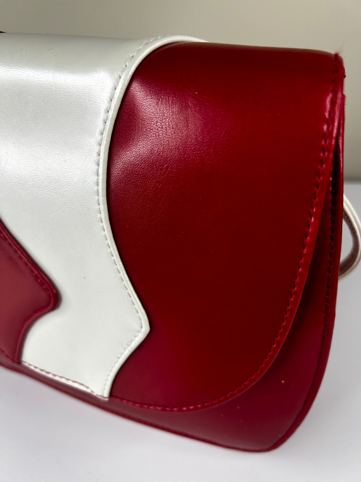 Red and White Purse