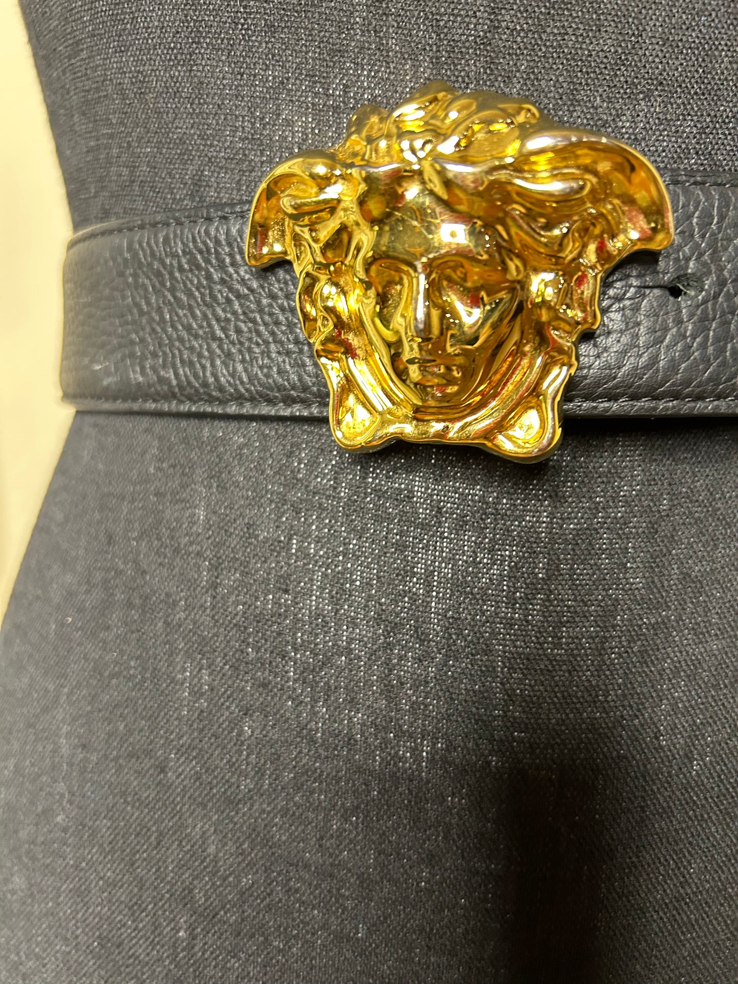 Authentic Versace Medusa Buckle Belt