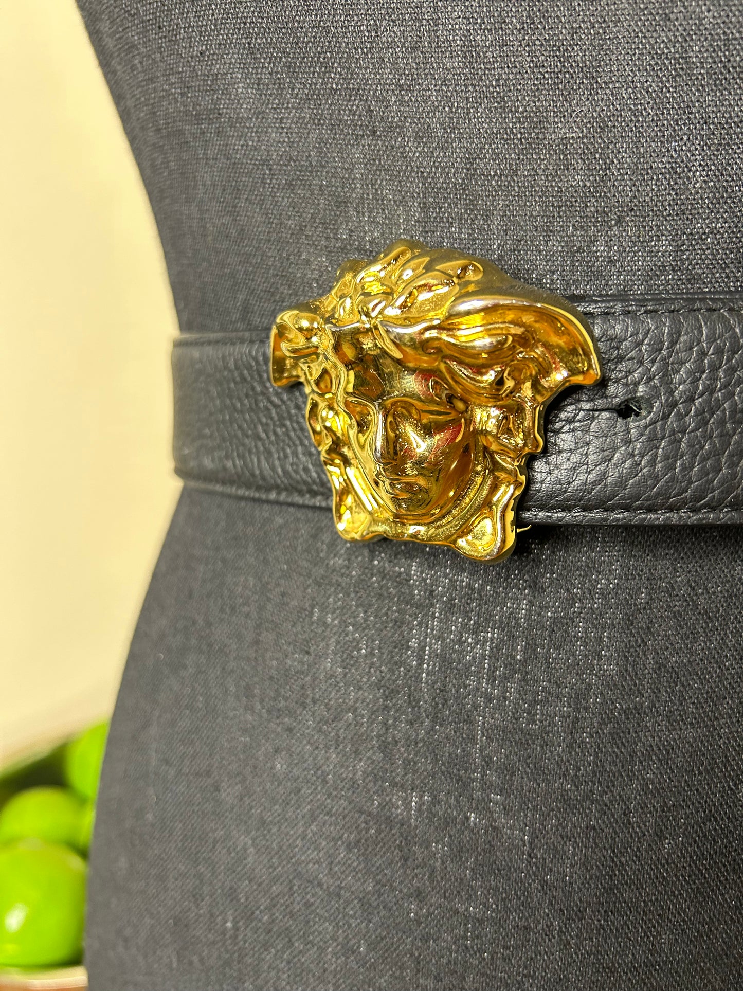 Authentic Versace Medusa Buckle Belt