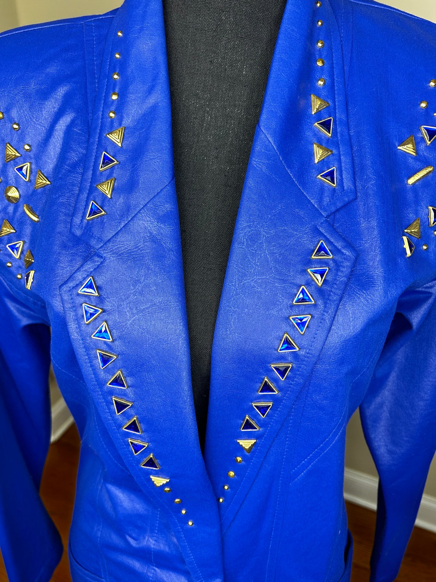 City Girl Bejeweled and Studded Blazer