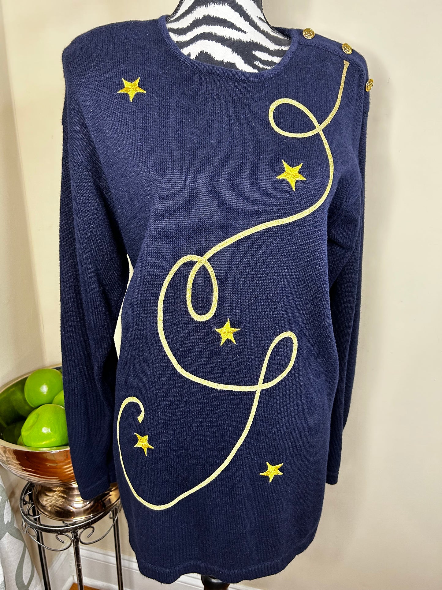 Leslie Faye Embroidered Sweater