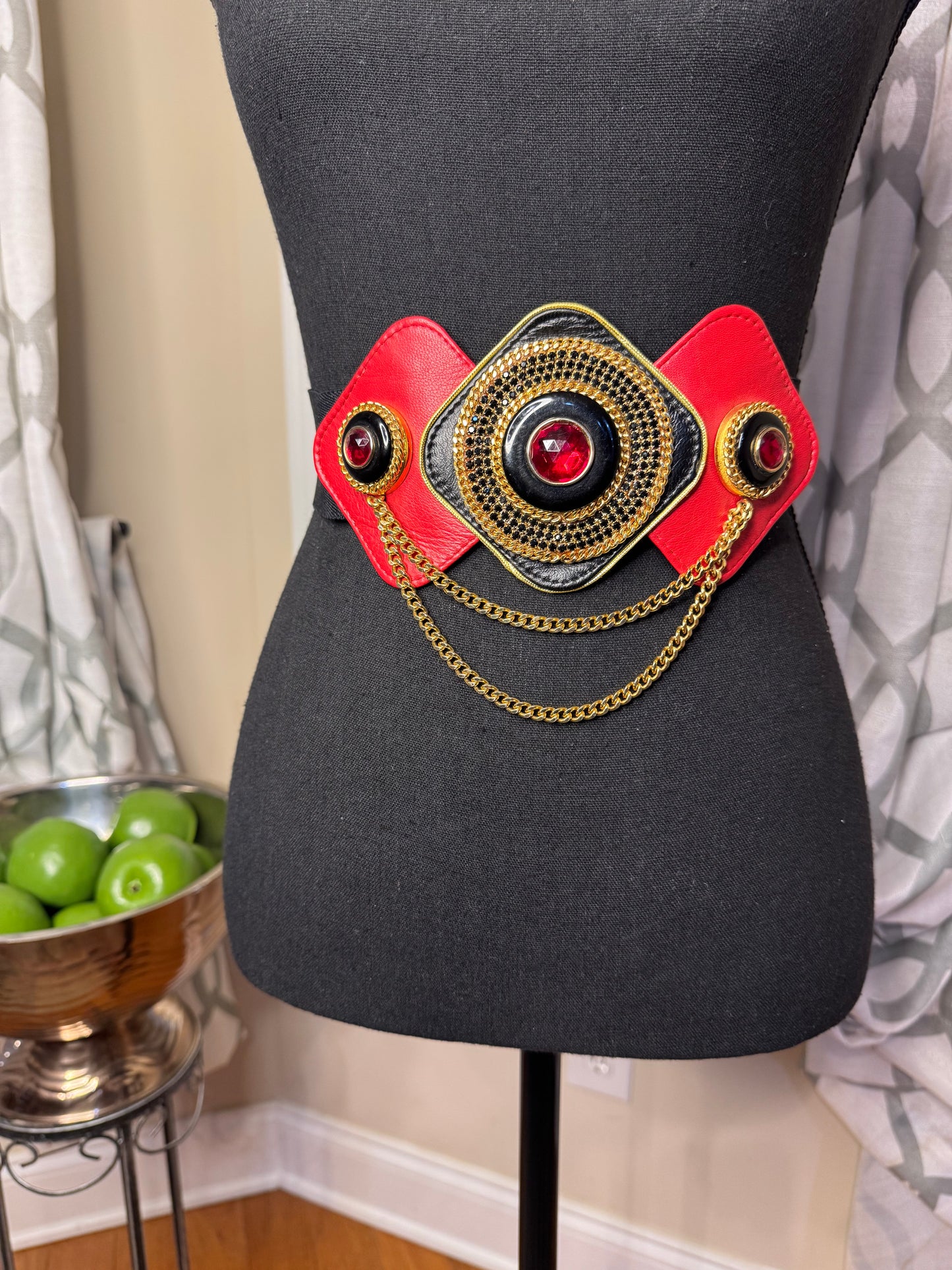 Salena's Collection Bejeweled and Rhine Stoned Plus Size Belt
