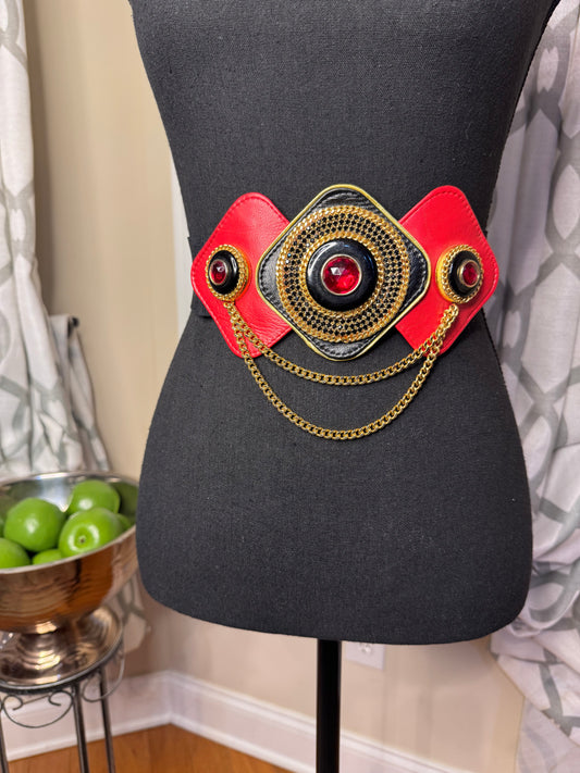 Salena's Collection Bejeweled and Rhine Stoned Plus Size Belt
