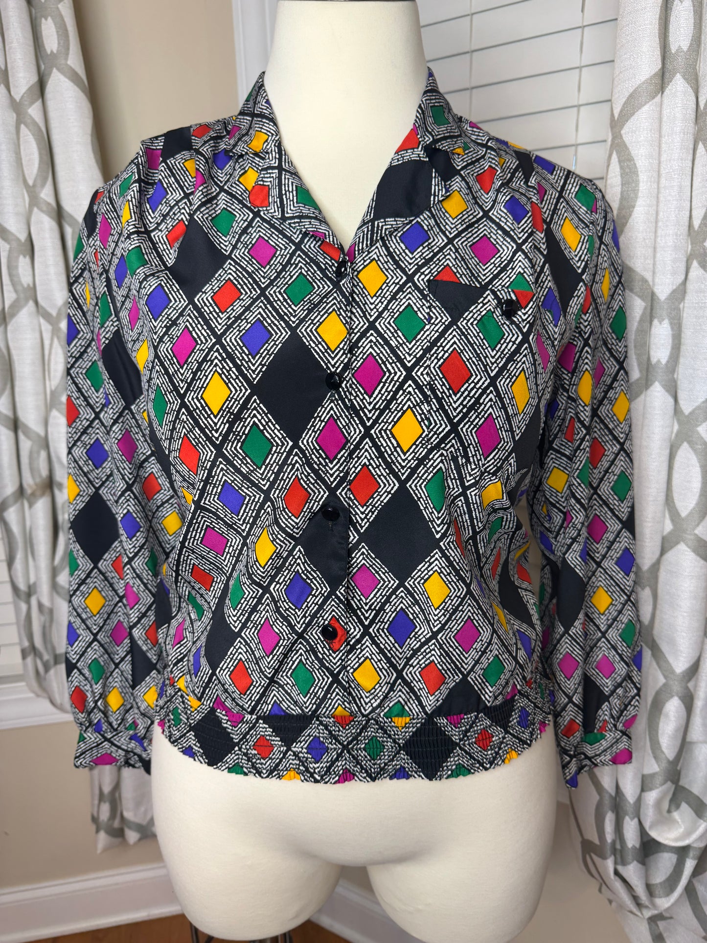 The 1 East Custom Collection Colorblock Blouse
