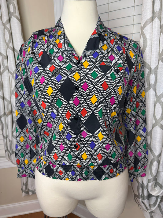 The 1 East Custom Collection Colorblock Blouse