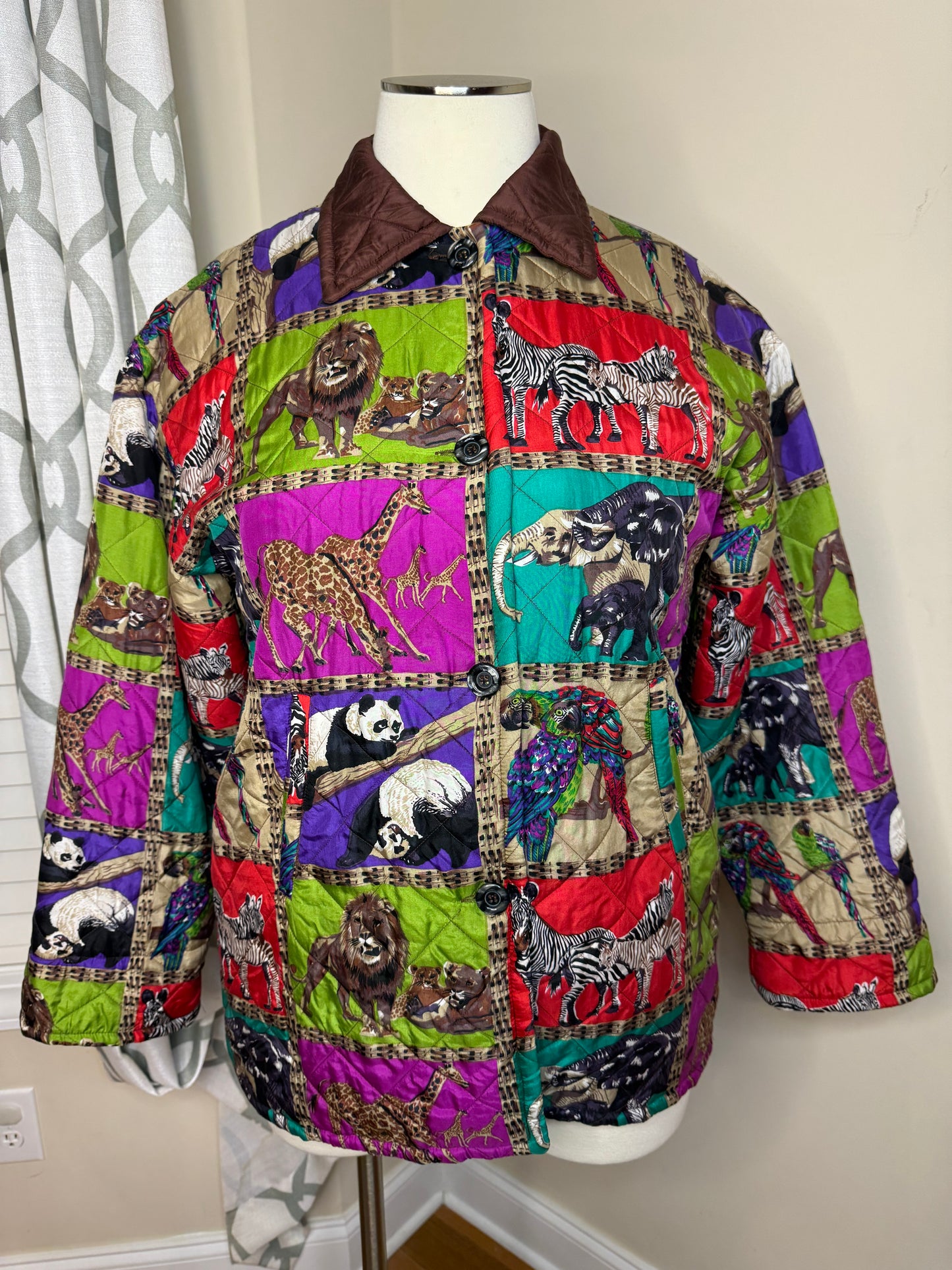 MURELI Vintage 80s/90s Animal Print Jacket