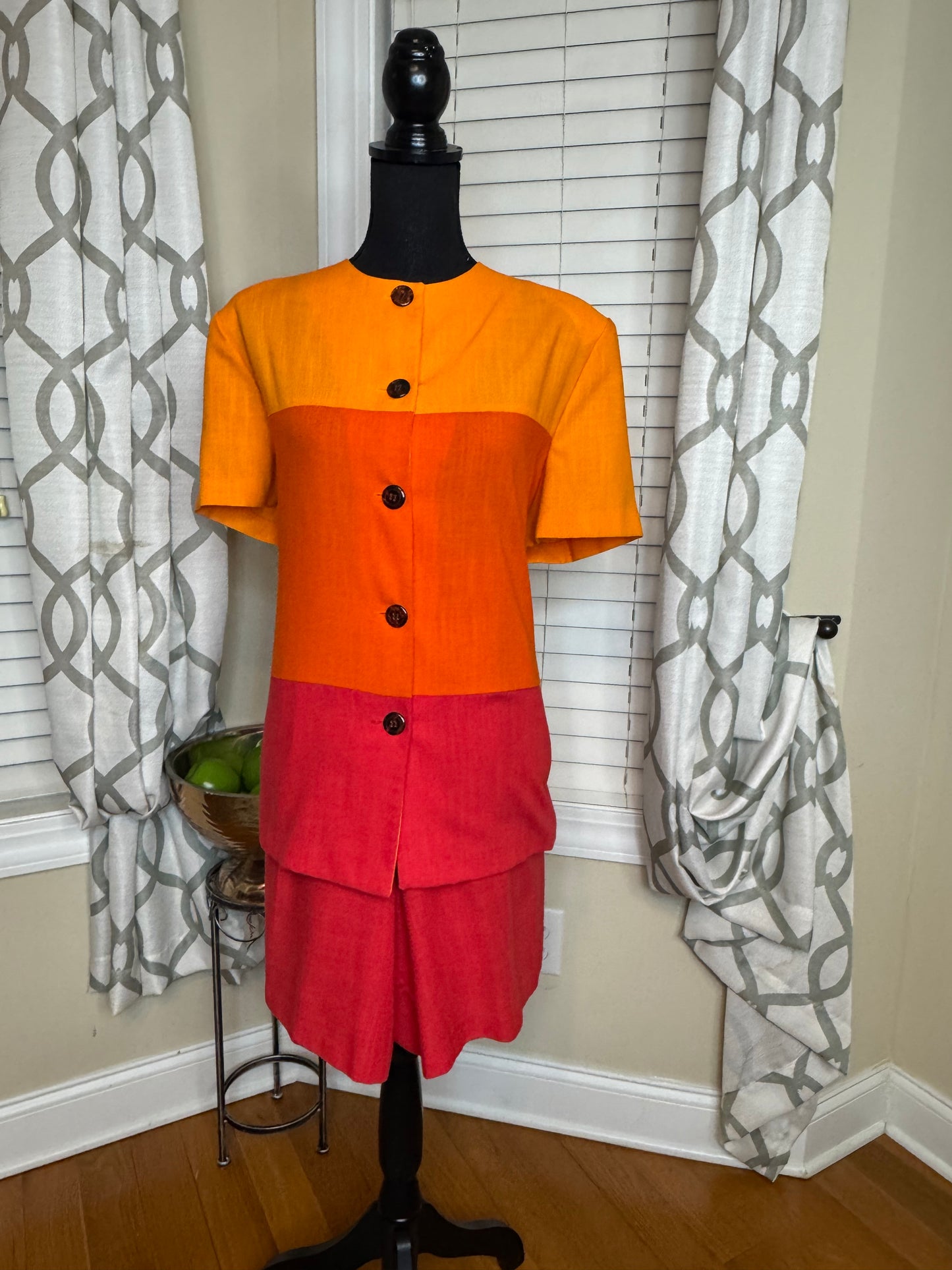 Vintage Tri-Color Short Set