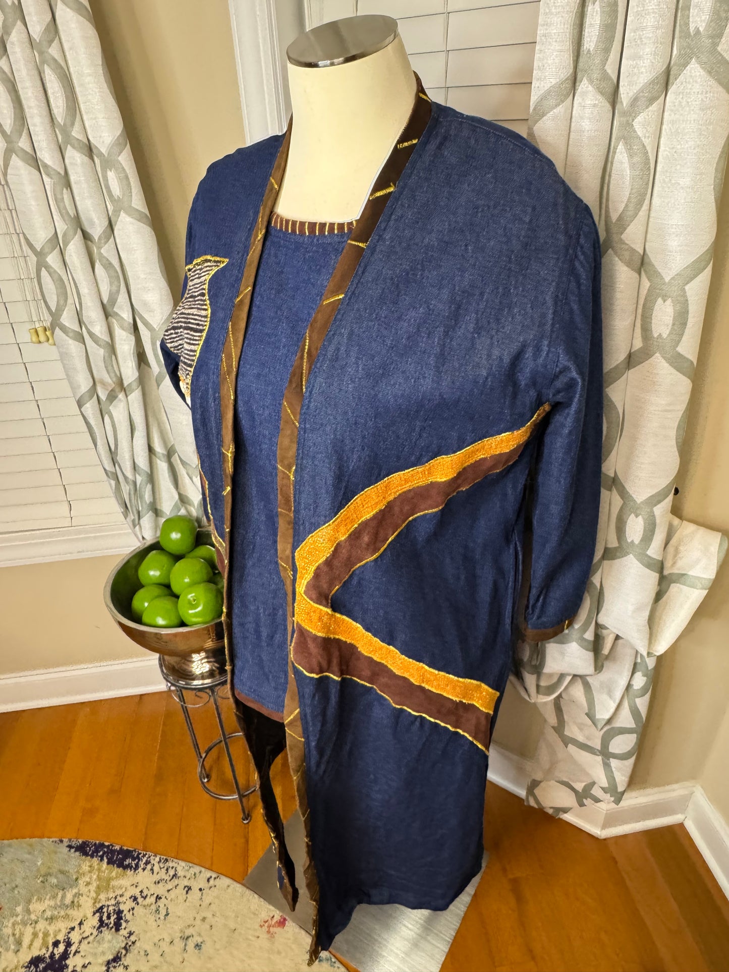 Molato 2-Piece Denim Shirt and Duster Set