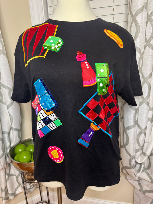 Hampshire Studio by Jill Rogers “Bingo Themed” Shirt NWT