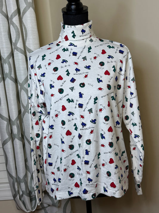 Vtg Westbound Christmas Turtleneck